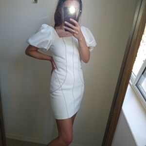 Misha Puff Sleeve Mini Dress